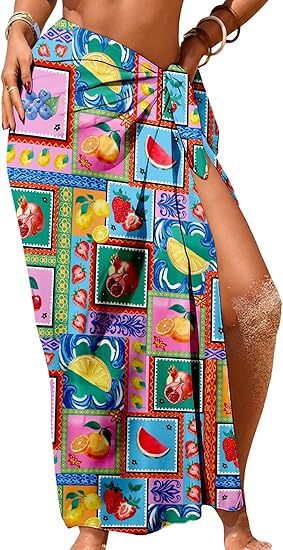 Sarong strandkjol – Stilsäker Strandkjol, Klänning & Topp i Ett | 20 Mönster | One Size Design Dwell Well