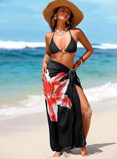 Sarong strandkjol – Stilsäker Strandkjol, Klänning & Topp i Ett | 20 Mönster | One Size Design Dwell Well