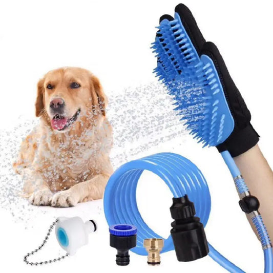 Duschmunstycke för hund och katt med massagefunktion