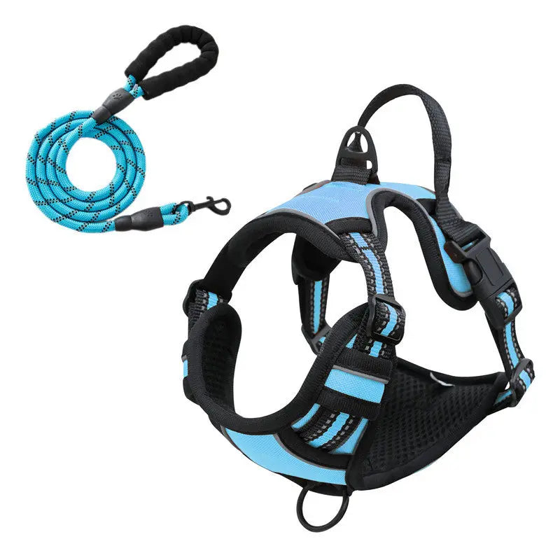 No-Pull hundsele med matchande koppel