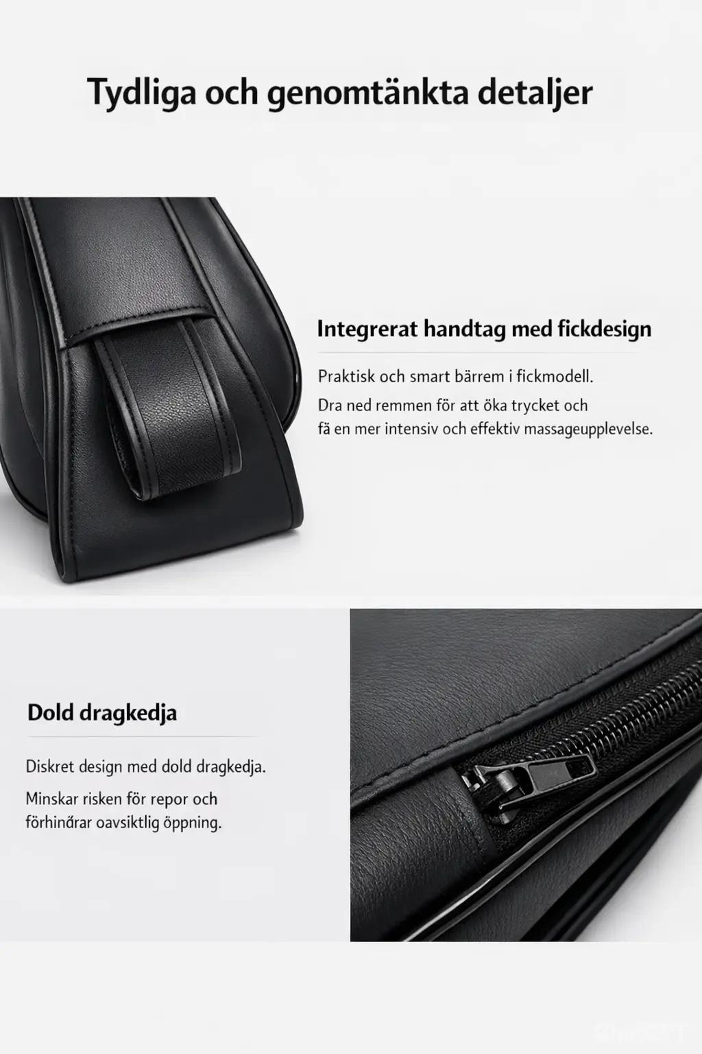 Nackmassagerare med värme för smärtlindring och avslappning
