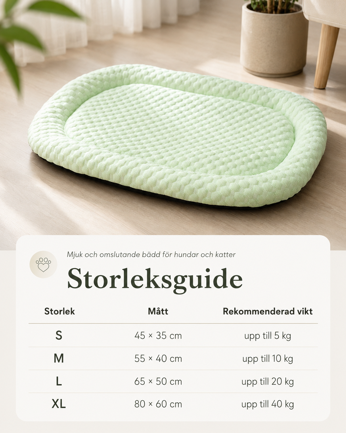 Kylmatta för Hund – Naturlig 3D Träkylmatta | S-XL, 4 Färger Design Dwell Well