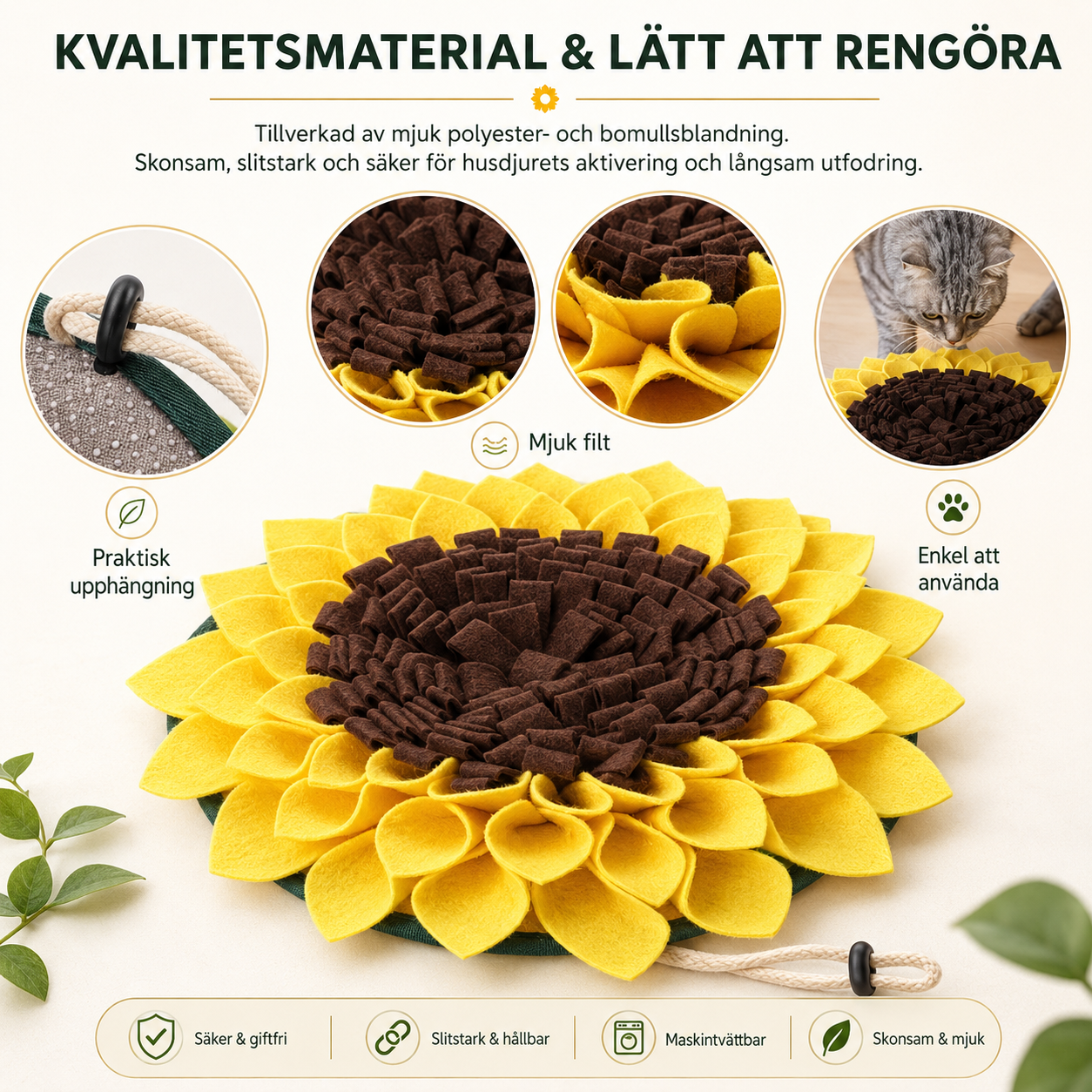 Sniffmatta för Hund – Luktmatta för Näsarbete & Mental Stimulering Design Dwell Well