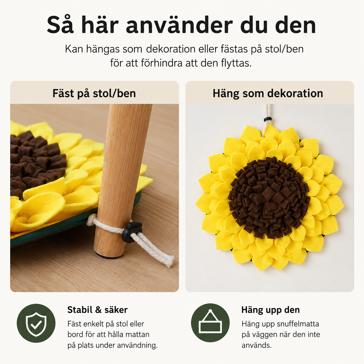 Sniffmatta för Hund – Luktmatta för Näsarbete & Mental Stimulering Design Dwell Well